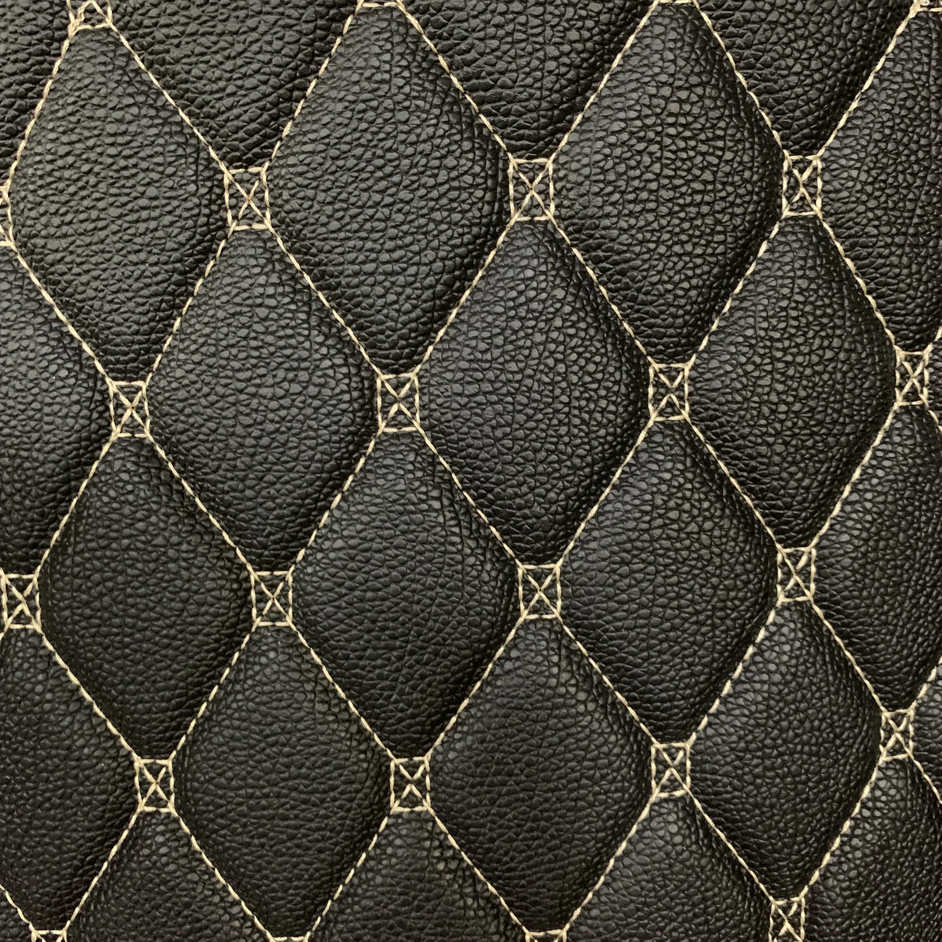 Модная вышивка стеганая из искусственной кожи ПВХ искусственная кожа для