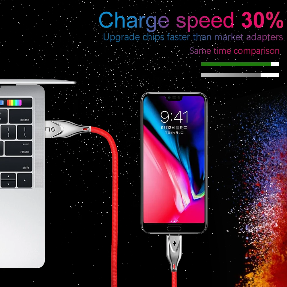 Олаф usb type C кабель для быстрой зарядки USB C кабель для передачи данных type-c кабель для зарядного устройства USB для samsung S9 S8 Note 9 8 Xiaomi mi8 huawei USB-C