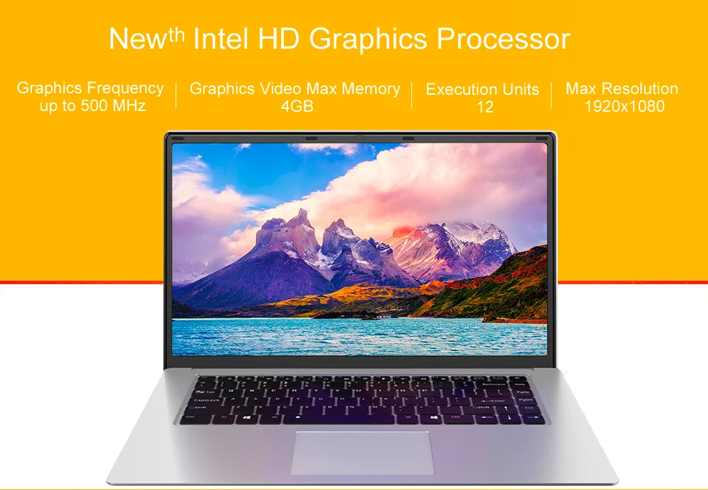 Ноутбук 15," Windows10 Intel Z8350 Четырехъядерный 4 ГБ ОЗУ 64 Гб SSD rom 1920x1080 FHD дисплей ультрабук с полным Keyboad