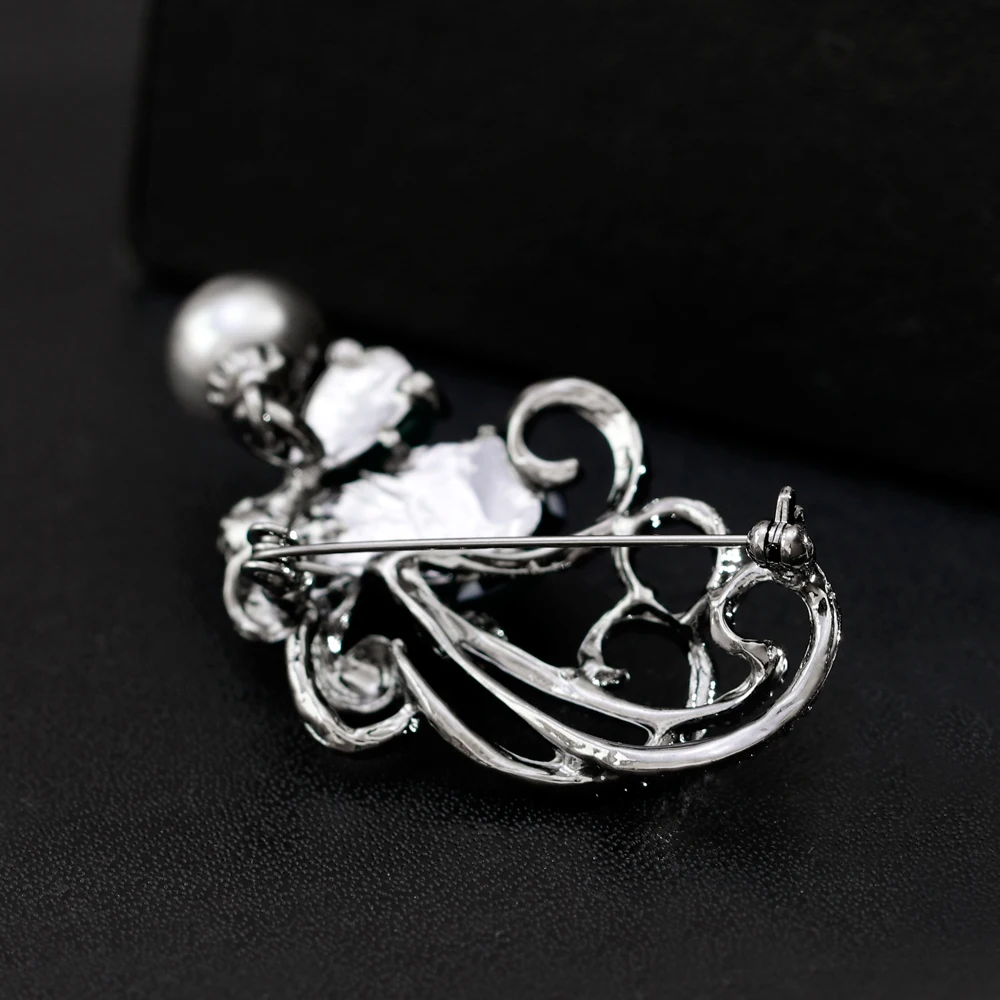 Натуральный огненный опал пистолет черная бабочка значки насекомых Броши для