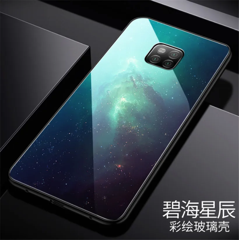 as picture1 Стеклянный чехол Aixuan для huawei mate 20 Pro huawei mate 20 20X чехол из закаленного стекла силиконовый защитный чехол с полным покрытием - Цвет: as picture1