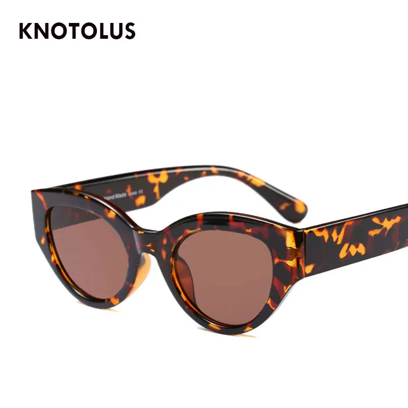Knotolus 2018 новинка CatEye женские солнцезащитные очки розовые линзы мужские Ретро