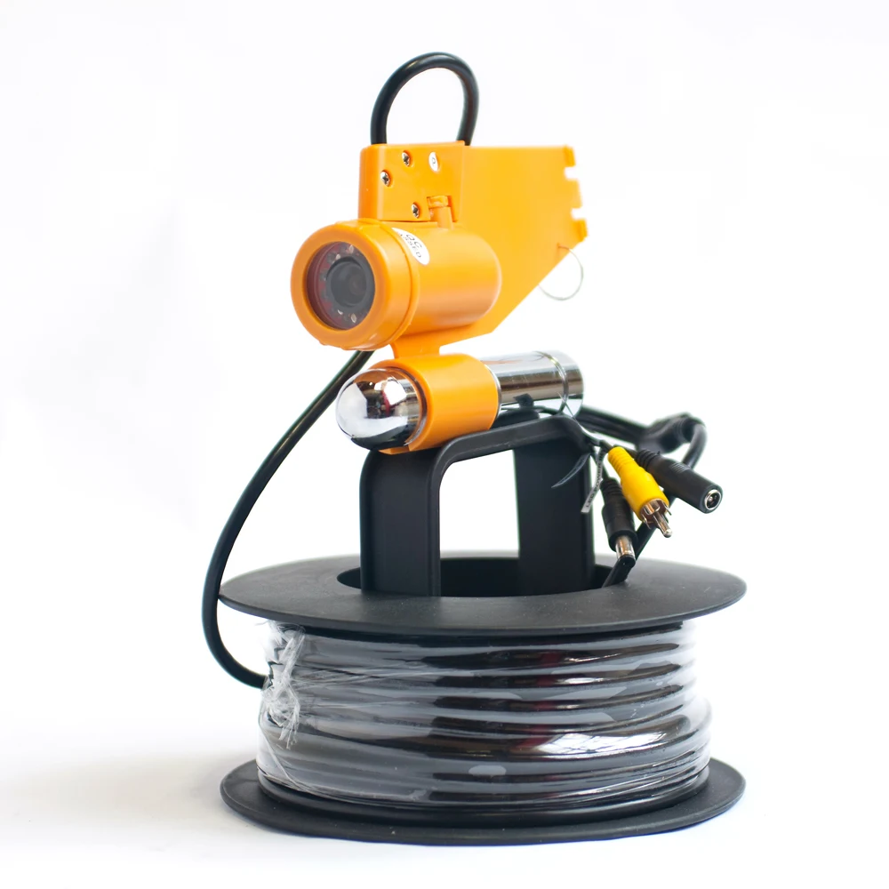 Скидка Видеокамера для подводной рыбалки, экран 7 дюймов, от 20 до 100 метров