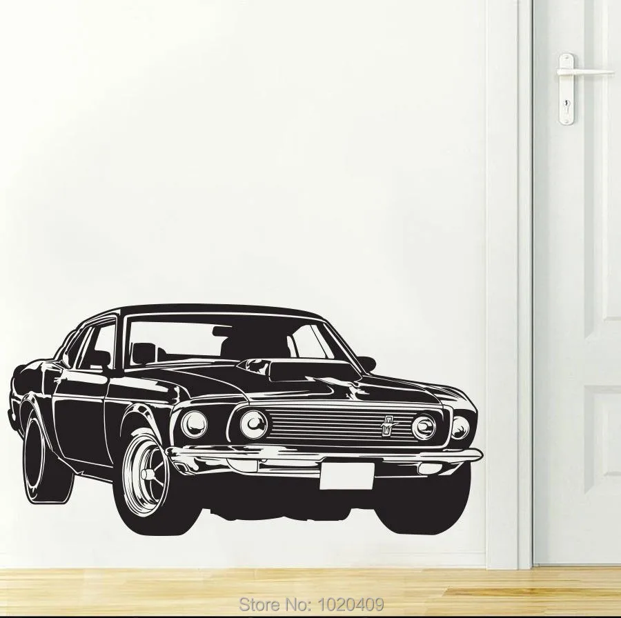 Шелби GT Ford Mustang мышечная Наклейка на стену DIY Декор для дома ПВХ обои детская