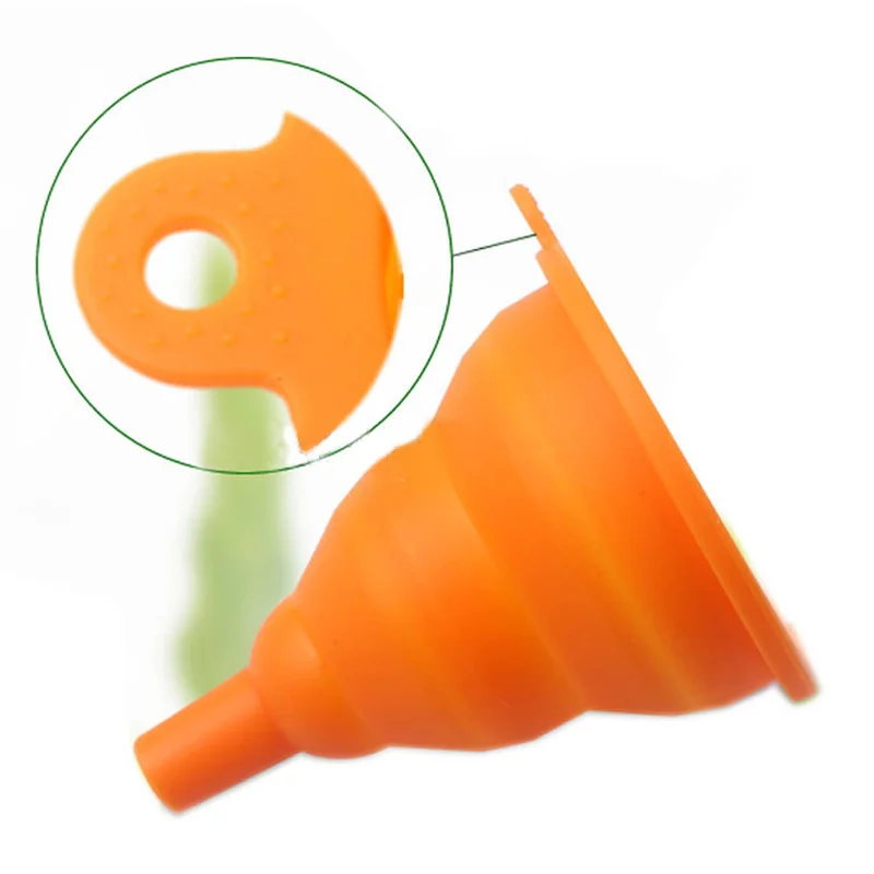 1 шт. высокое качество мини Силиконовый гель Складная стильная Воронка красочные