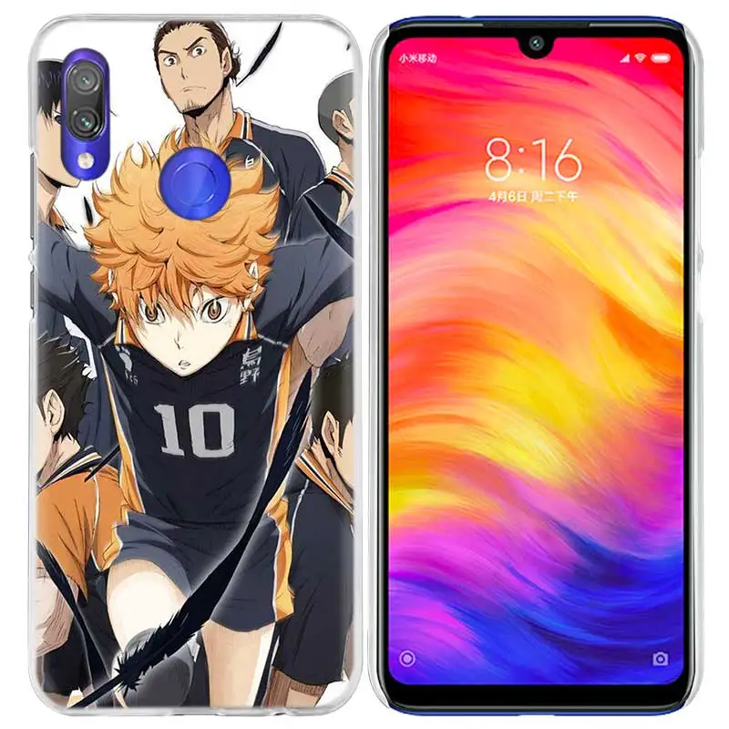 Чехол Haikyuu Hinata для Xiao mi Red mi Note 7 8T 6 6A Pro S2 5 5A 4X mi A1 A2 9 Note10 8 lite Play F1 жесткий чехол для телефона с рисунком аниме
