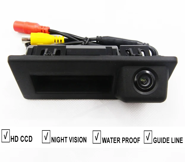 

CCD Car Trunk Handle Reverse Rear View Camera For VW Volkswagen Touran 2016 Audi A4L 2017 Backup Camera Guide Line Night Vision