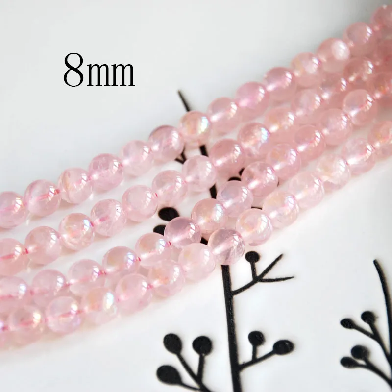 Круглые Бусины Из кварцевого кристалла aqua aura 6 12 мм|loose beads|aqua aurabeads diy |