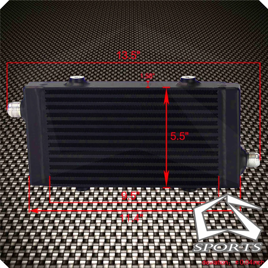 1 шт. универсальный масляный радиатор черный/серебристый|Маслоохладители| |