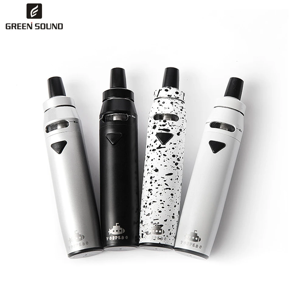 

Оригинальный зеленый звук GS G6 Vape Kit eGo vaporizer с емкостью 2200 мАч 2,0 мл 510 AIO style электронная сигарета vape pen