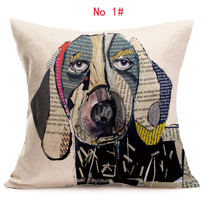 45cm*45cm Animal Expressive dog pillow cover sofa cushion decorative covers brand for case | Дом и сад