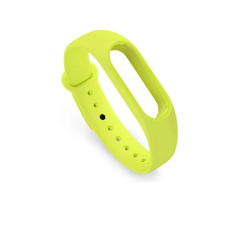 Оригинальный ремешок для Xiaomi mi band 2 Силиконовый цветной браслет Mi Band