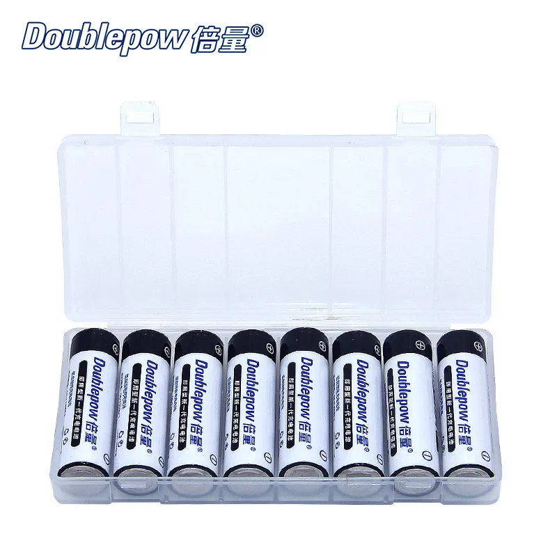 8 шт./лот doulepow DP-AA2200mAh 1.2В AA Ni-MH аккумуляторная батарея в фактической большой
