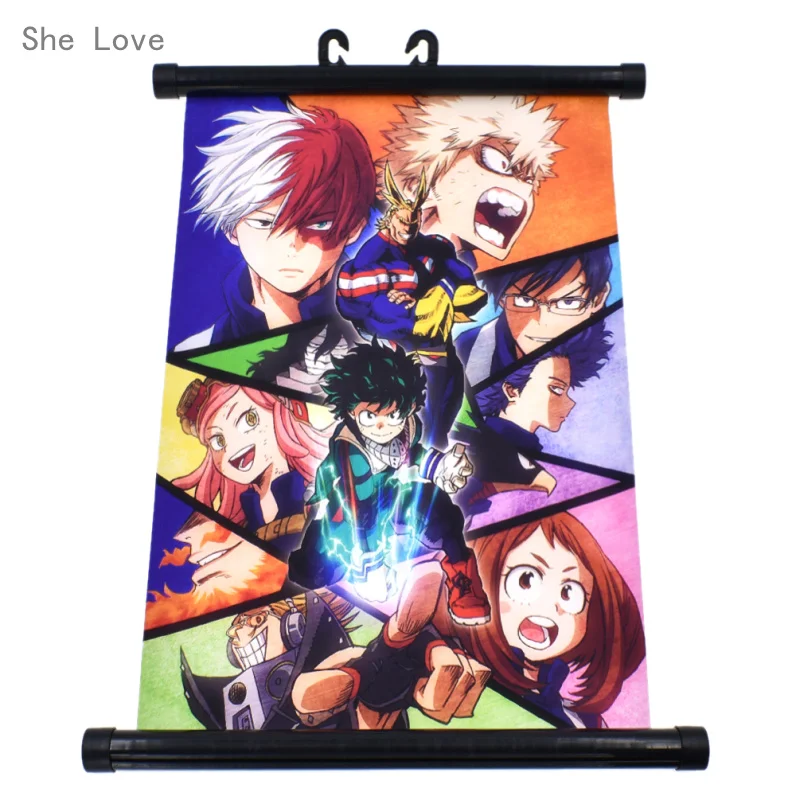 She Love Japan аниме My Hero Academy настенный свиток живопись холст плакат Косплей домашний