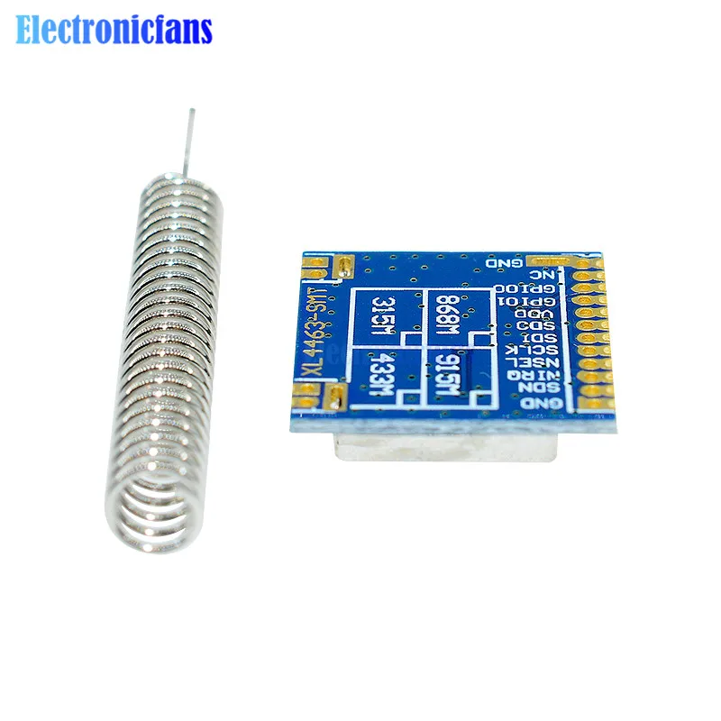 Mini SI4463 2000M Remote Wireless Transceiver Module 433Mhz With Spring Antenna 1.8-3.6 V -40 ~ + 80 degree Hot Sale | Электронные