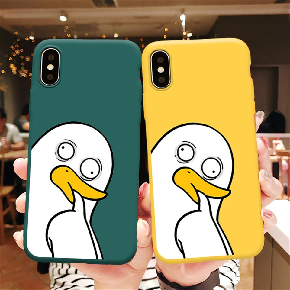 Забавный мультяшный силиконовый чехол для iPhone 6 s 7 8 Plus оригинальный дизайн Мягкий