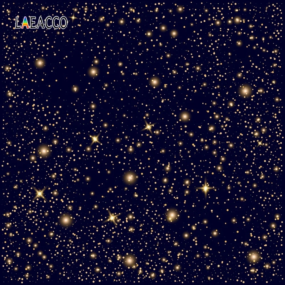 Laeacco Night Stars Bling Starry Sky Baby Pets Portrait Photocall Photography Background Customized Backdrops For Photo Studio |