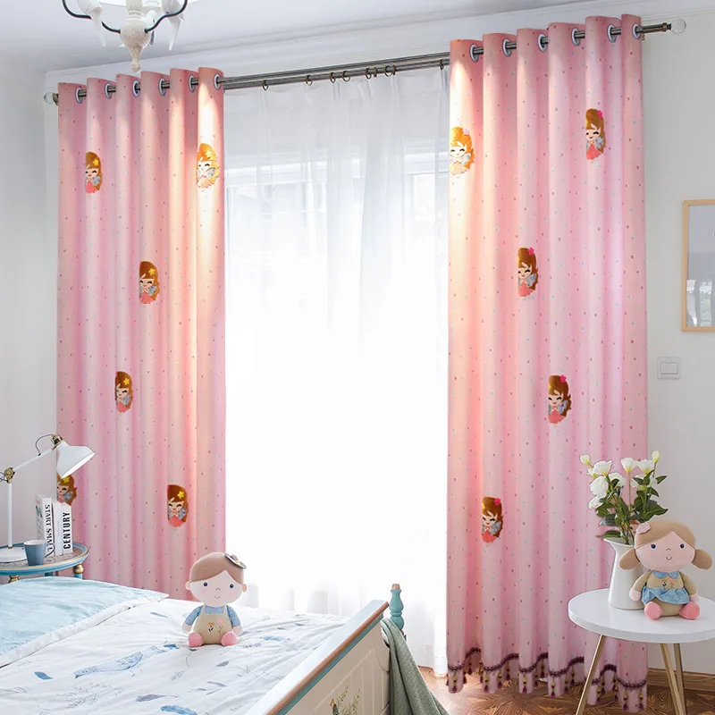 Комнаты малыша Шторы Бесплатная доставка! 2 шт./лот мальчика и Gril комната