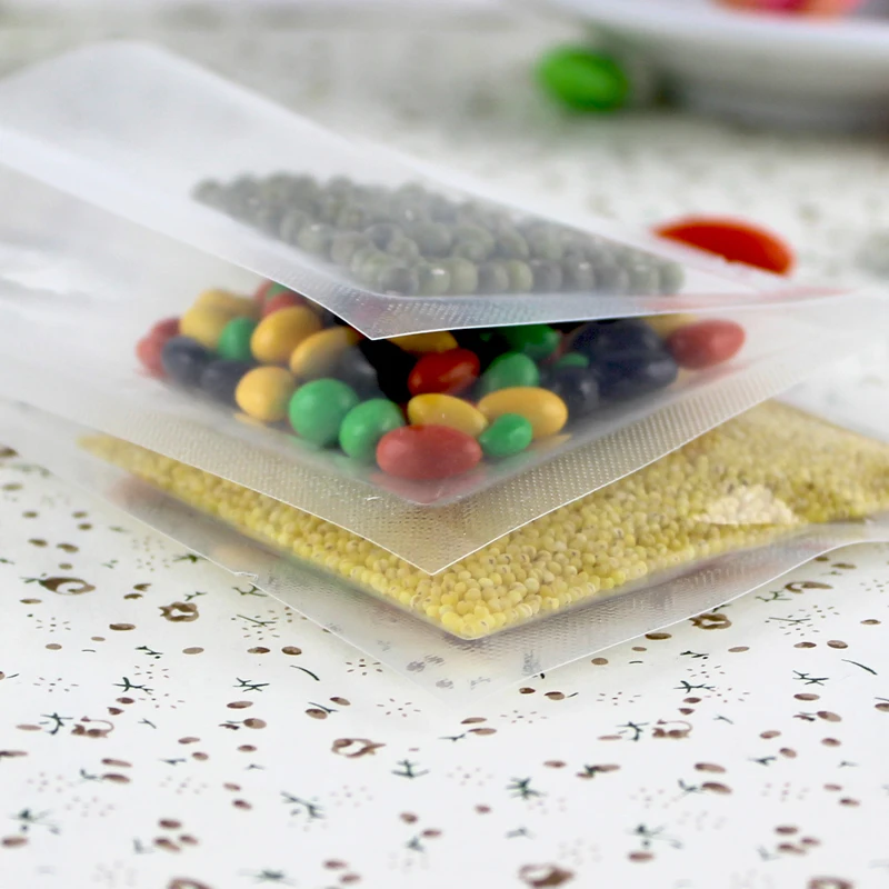 14*20cm Heat Seal Food Packaging Bag Transparent Bags Vacuum Storage Pouches Moist Barrier Plastic Package | Дом и сад