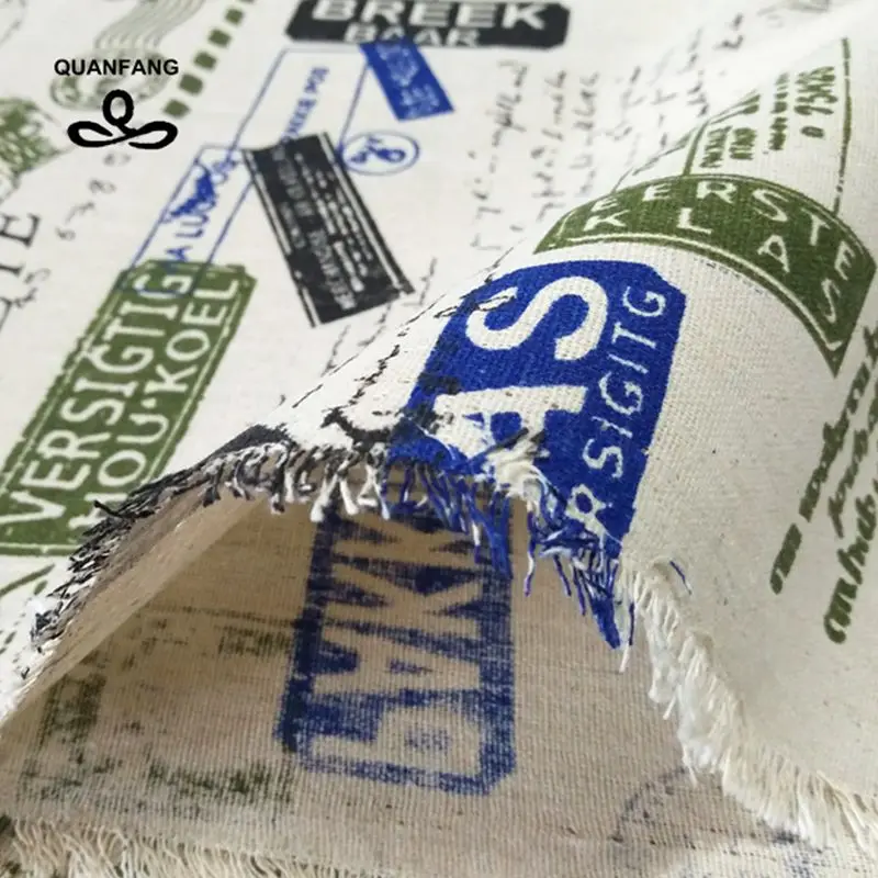 Квилтинг QUANFANG из хлопка и льна с принтом/Шитье своими руками/диван занавеска