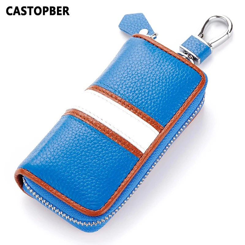 Кожаный чехол для ключей из натуральной воловьей кожи | Багаж и сумки