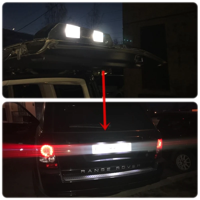 OEM-заменить 3-Led фонарь освещения номерного знака в сборе для Ленд Ровер Range Rover Sport(Land Rover Range Rover Sport L320 Discovery LR3 LR4 freelander LR2