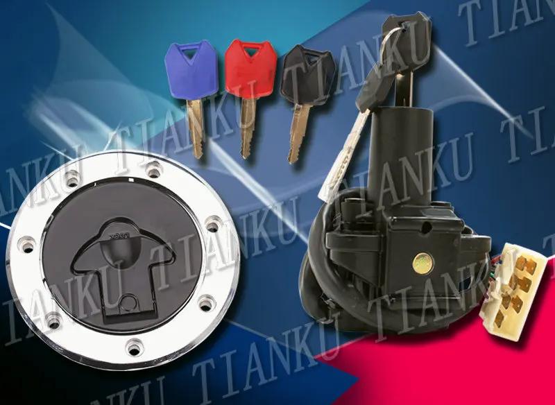 Мотоцикл зажигания переключатель газа крышка место для ключа блокировки набор