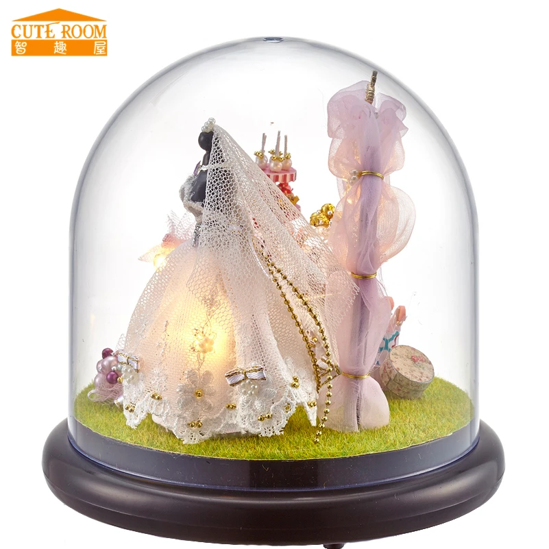 Новинка миниатюрный кукольный домик сделай сам игрушки Miniatura для свадебного