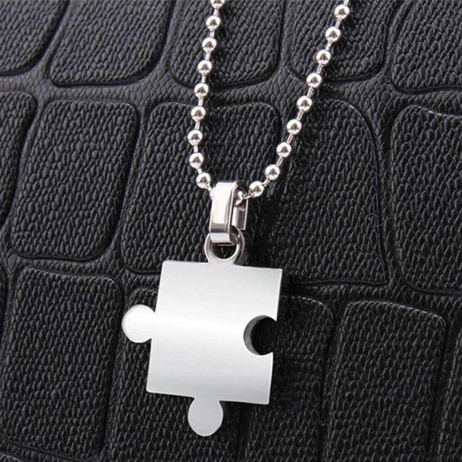 Relodi Геометрическая Глянцевая головоломка ожерелье из нержавеющей стали