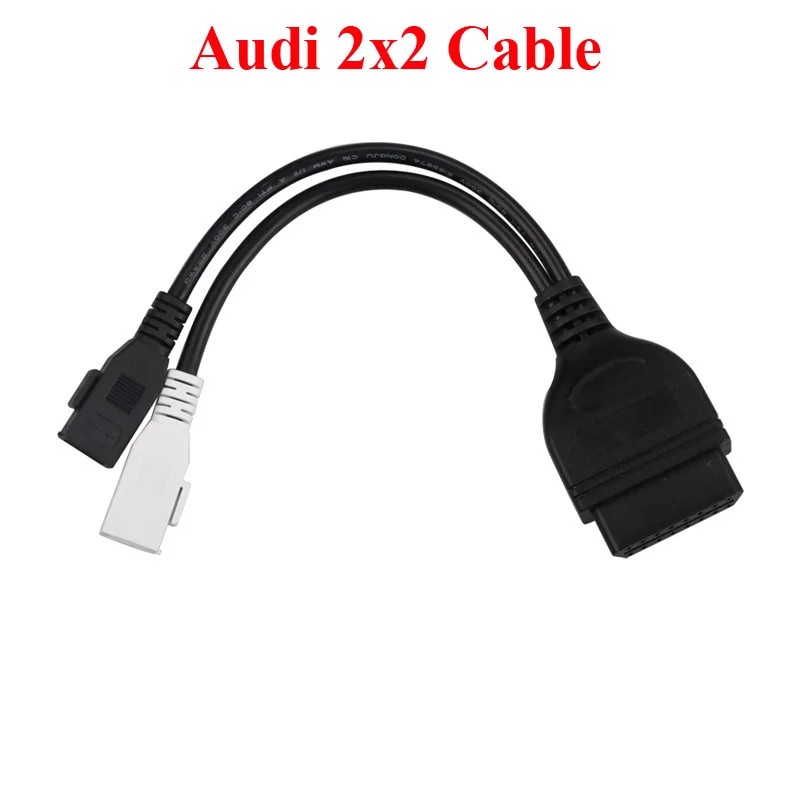 VAZ OBD2 адаптер 12pin к obd1 obd2 разъем для GM ваз для daewoo matiz 12 PIN OBDII кабель газ 12PIN - Цвет: for audi 2x2