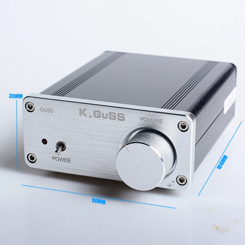 2017 Новый K. GuSS GU50 HIFI 2 0 класса D TPA3116 мини транспортные аудио усилитель мощности