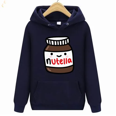 Забавная футболка, толстовки Nutella Jar с реалистичным рисунком, как в вашем холодильнике, толстовки, повседневные, размер XS-4XL, толстовки с длинным рукавом для мужчин