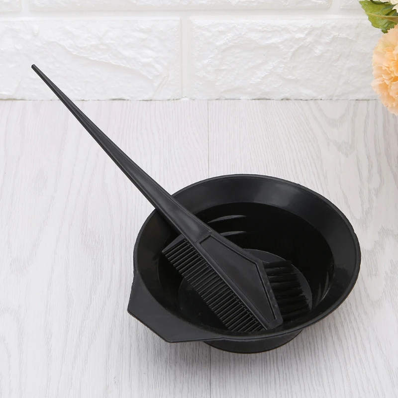 

Brand 2pcs/set Hair Dye Color Brush Bowl Combo Coloring Brush Kit Set Tint Tool Bleach Personal Care Appliance Accessories