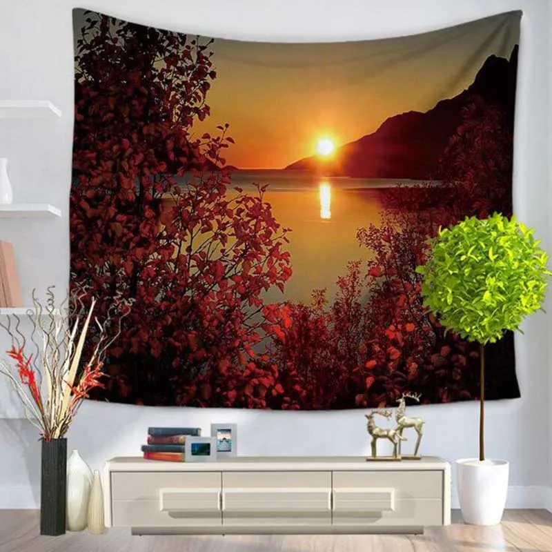 Оптовая продажа гобелен 200 X/см разноцветный искусственный лес полиэстеровый