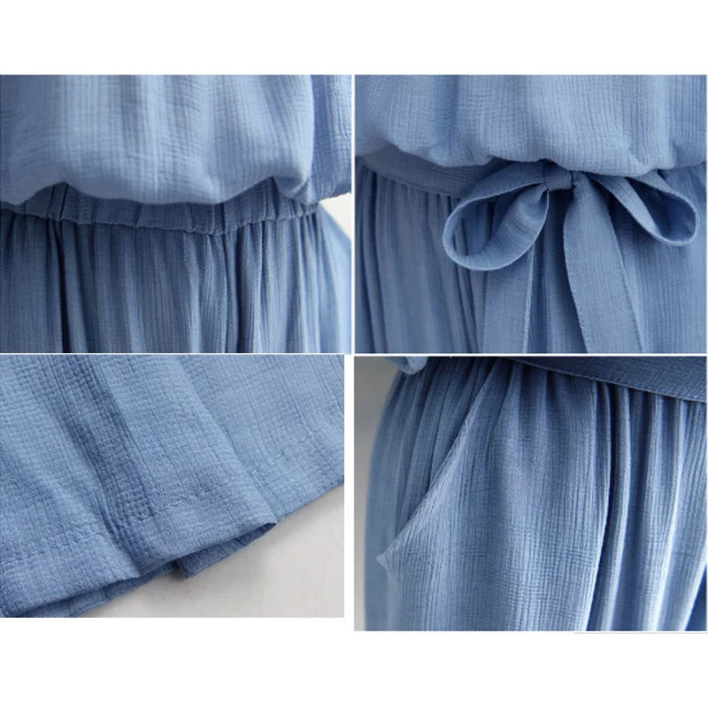 Женский комбинезон с вырезом лодочкой Летний в европейском стиле регулируемой