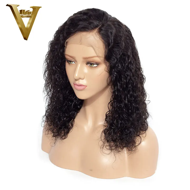 150% плотность короткие кудрявые человеческие волосы парики предварительно