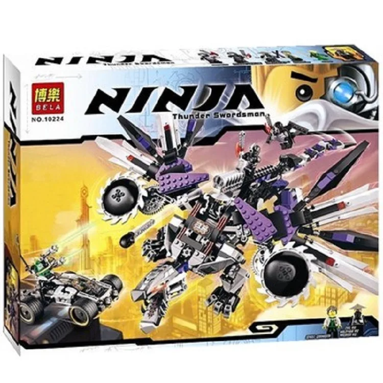 690 шт. Бела 10224 Ninjagoes Nindroid мех дракон игрушка строительные Конструкторы комплект