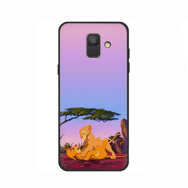 B14 С принтом «Король Лев», мягкий силиконовый чехол для телефона для samsung Galaxy A3 A5 A6 плюс A7 A8 A9 A10 A30 A40 A50 A70 J6 - Цвет: B14