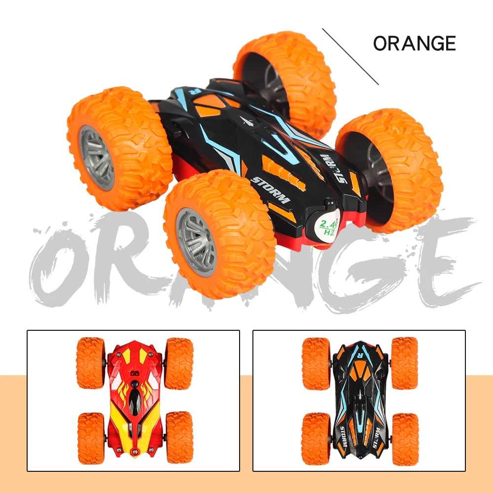 

RC Car Stunt Car Children'S Toy Double-Sided Dump Truck Off-Road Model Car Remote Control Rechargeable Climbing Car