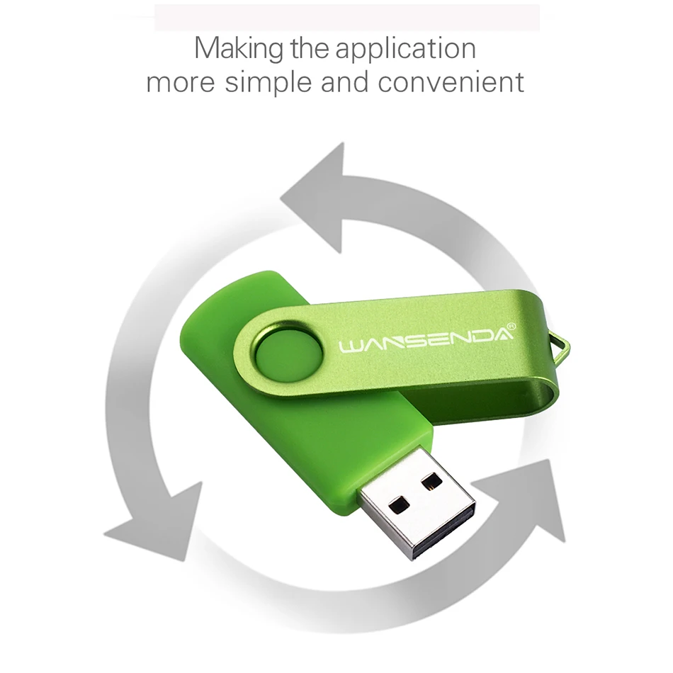 Wansenda шарнирный USB флеш накопитель 4 ГБ 8 16 32 64 128 256 ГБ|USB флэш-накопители| |
