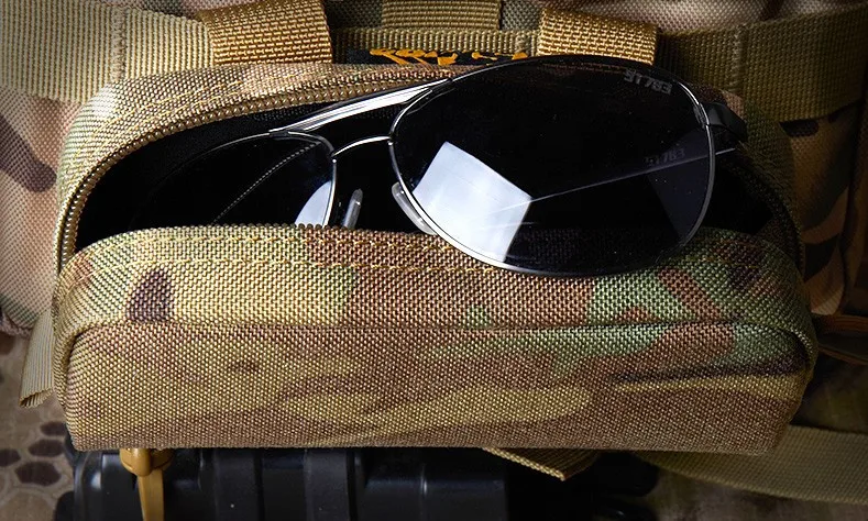 Тактический Чехол для очков ROCOTACTICAL, жесткий нейлоновый Чехол 1000D, тактический Чехол для солнцезащитных очков Molle