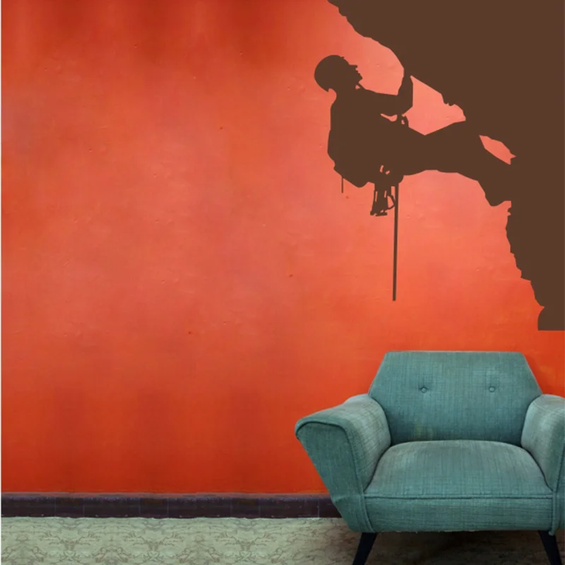 Новая наклейка на стену для скалолазания спорта крутой креативный силуэт