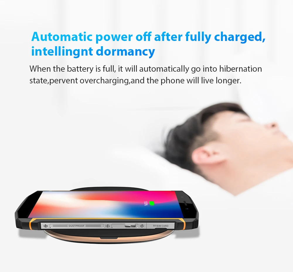 Blackview W1 Qi стандартное беспроводное зарядное устройство 10 Вт Быстрая зарядка TYPE-C зарядное устройство для Blackview BV6800 Pro BV5800 pro BV9500 Pro