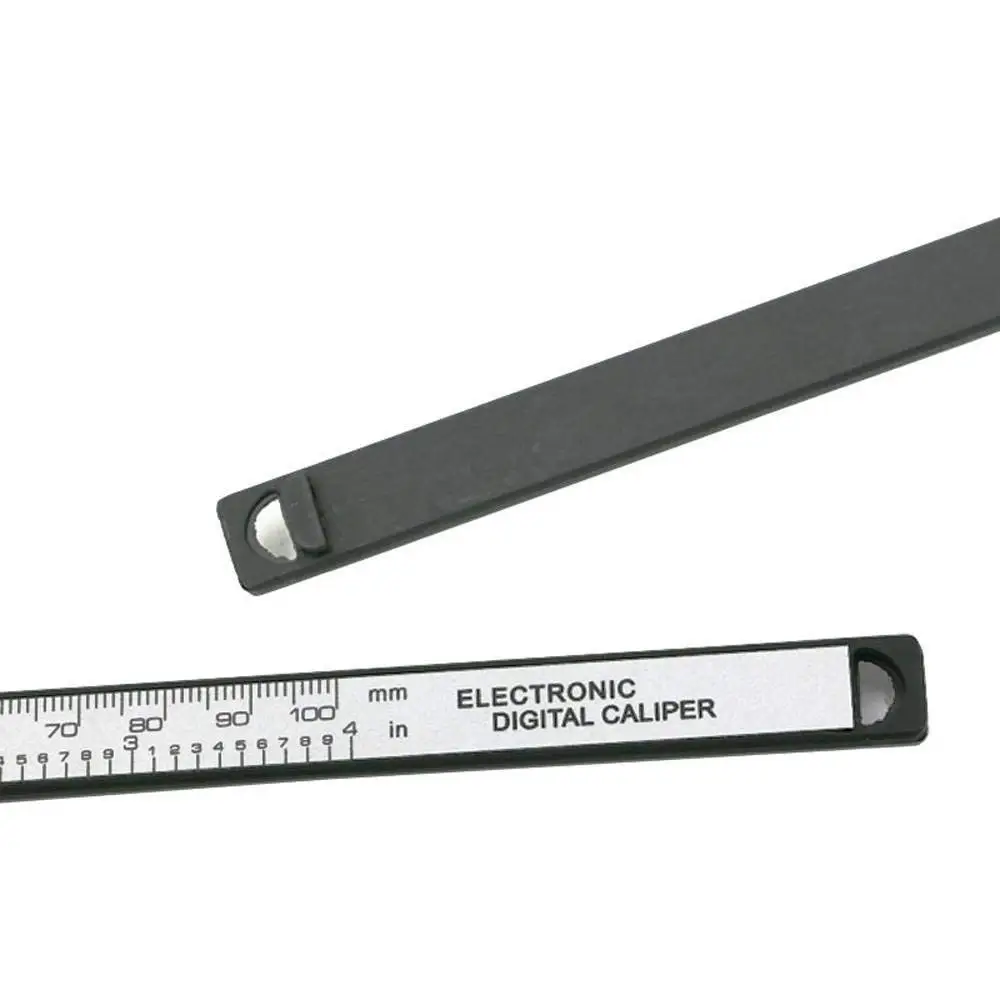 New Style Digital Caliper 100mm 4 inch LCD Electronic Carbon Fiber Vernier Gauge Micrometer GOTD (Black) | Инструменты