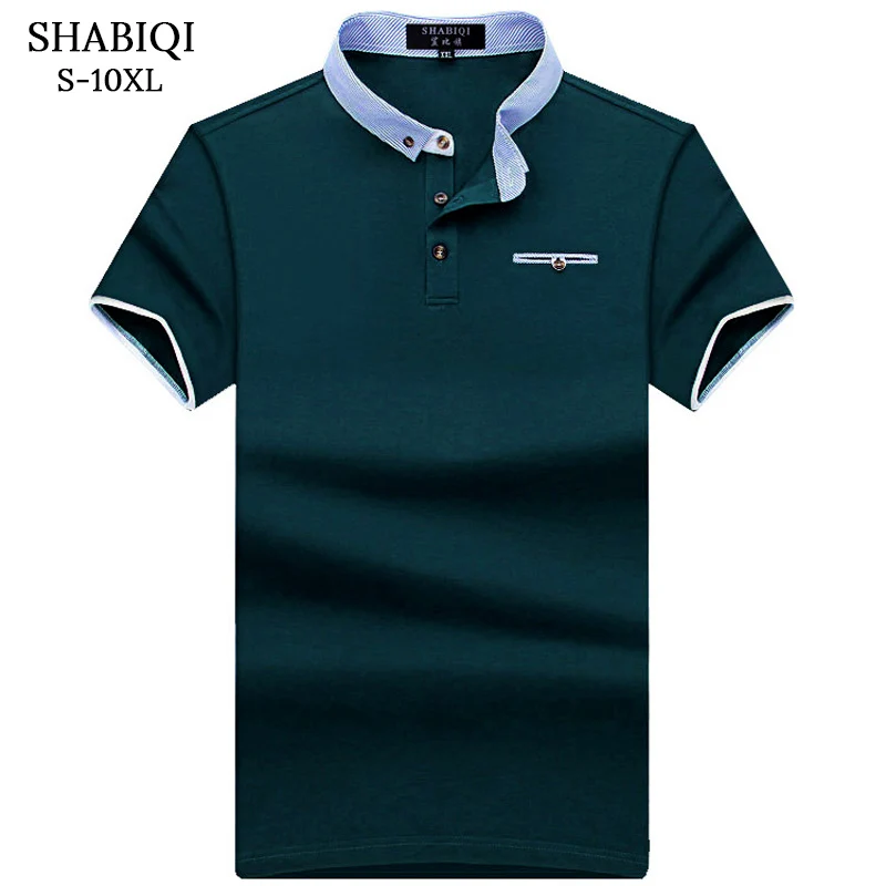 

SHABIQI New Brand POLO Shirt Men Cotton Fashion Pocket models Camisa Polo Summer Short-sleeve Casual Shirts 6XL 7XL 8XL 9XL 10XL