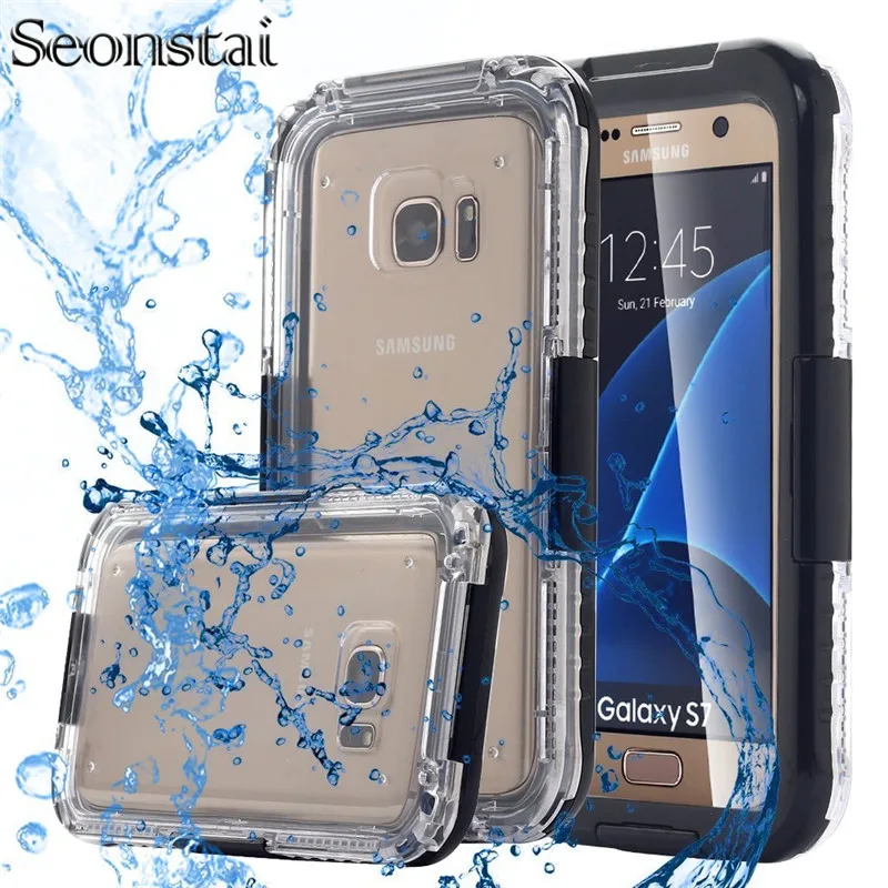 

For Samsung S8 Plus Waterproof Swim Diving Shockproof Case for Samsung S7 S6 Edge Note 8 5 Cover Coque Fundas Underwater Bag