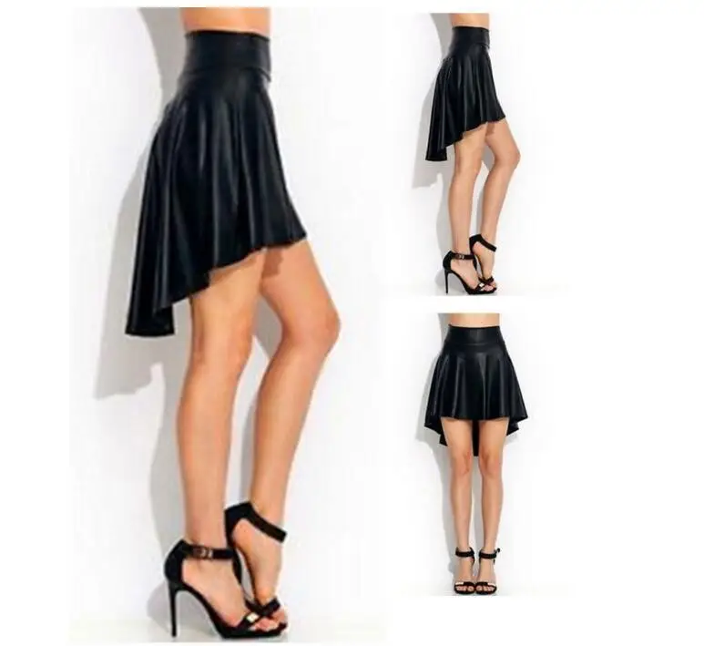 Новая дизайнерская модная юбка из искусственной кожи|elastic skirt|model skirtsdesigner skirt |