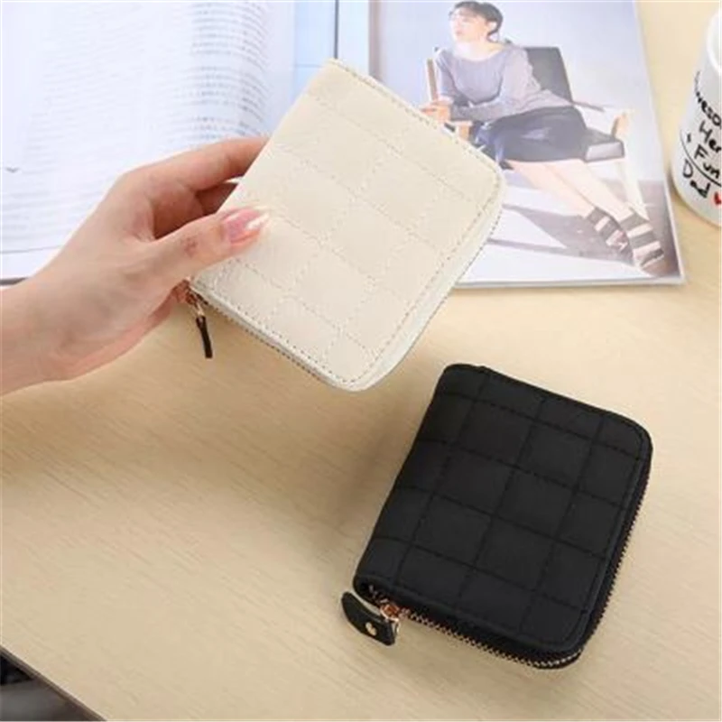 Assez sac Fashion zipper purse Korean version of the cute solid color short change female simple clutch bagCD5038/j | Багаж и сумки