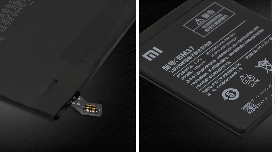 Xiao mi BM37 для Xiaomi mi 5S Plus международная версия батареи мобильного телефона 3800 мАч Высокая емкость PCB литий-полимерная батарея