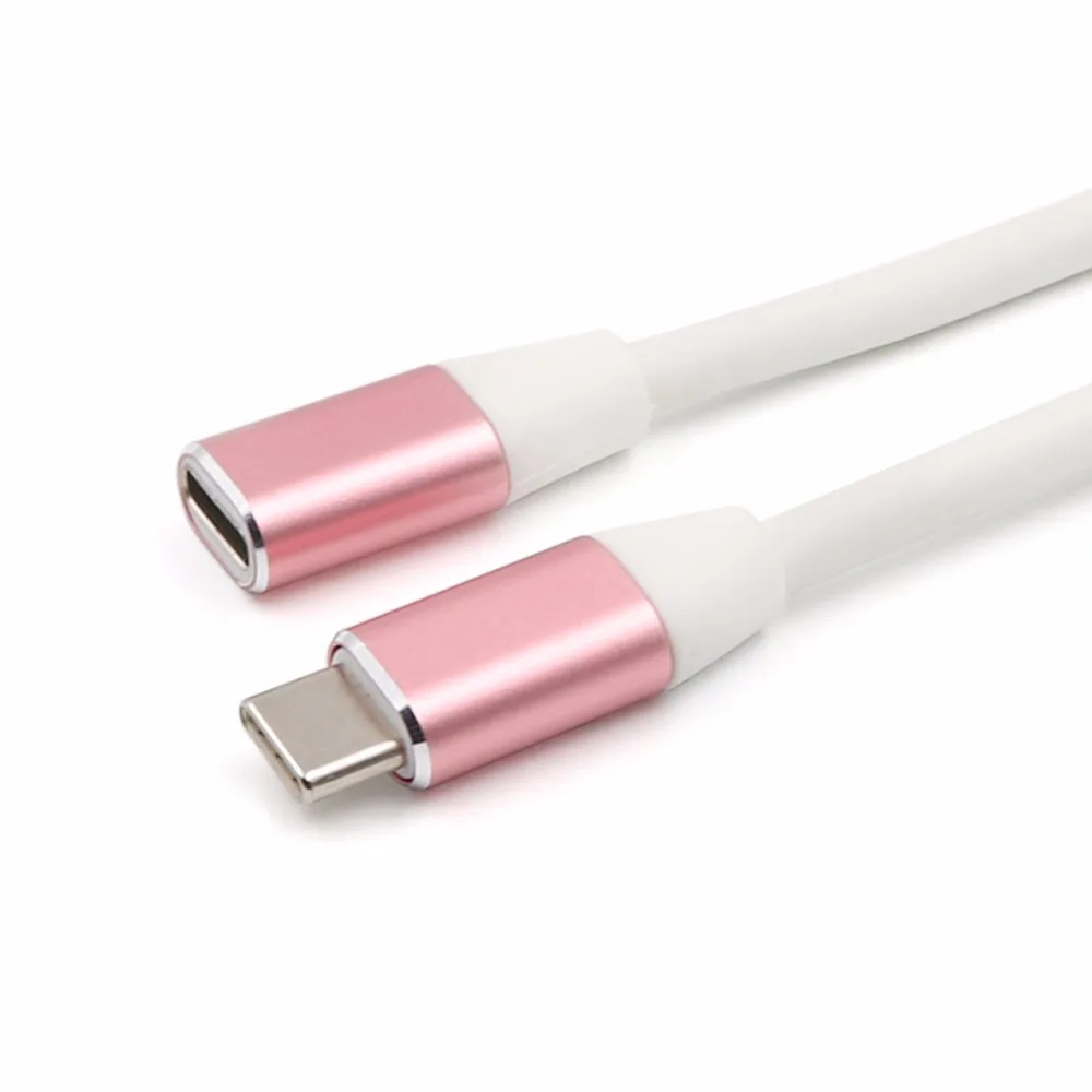 SOONHUA 1 м usb type C кабель-удлинитель USB 3,1 кабель для передачи данных и видео USB-C Штекерный и гнездовой удлинитель
